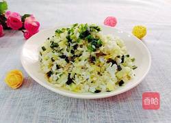 黄豆芽黄瓜炒饭的做法图解9
