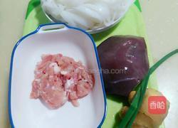 猪肝炒河粉的做法图解2