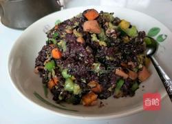 蛋抄黑米饭的做法图解5