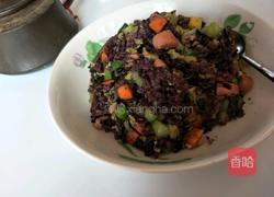 蛋抄黑米饭的做法图解6