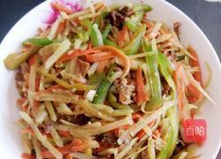 土豆青椒炒肉丝的做法图解5