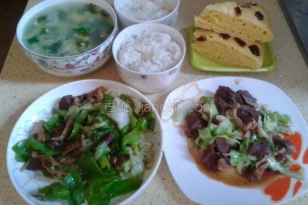 俩菜一汤配发糕米饭的做法_俩菜一汤配发糕米