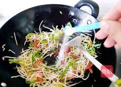炒糖醋绿豆芽的做法图解5