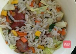 肉丁包菜炒饭的做法图解10