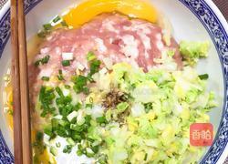 白菜鲜肉馅煎饺的做法图解2