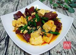 焖豆腐鸭血韭菜的做法图解14