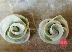 ❤小蕊式蔬菜玫瑰花馒头和开花馒头的做法图解12