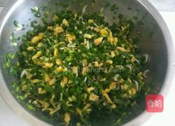 韭菜鸡蛋虾皮素馅的做法图解4