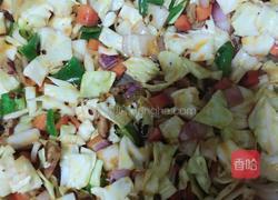 肉丝蔬菜炒麻食的做法图解8