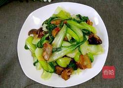 香菇炒小白菜的做法图解11
