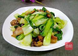 香菇炒小白菜的做法图解12