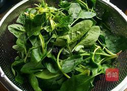 菠菜炒鸡蛋的做法图解1