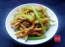 芹菜炒肉的做法图解11