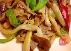 大球盖菇炒肉的做法图解13