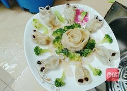 玫瑰金鱼蒸饺的做法图解8