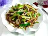 黄花菜小葱炒肉