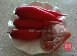 水萝卜炒肉的做法图解1