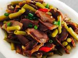 酸豆角拌鸭胗