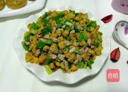 榆钱玉米饼炒肉丁的做法图解9