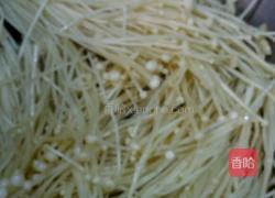 蒜炒金针菇的做法图解4