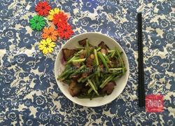 蒜苔炒腊肉的做法图解10