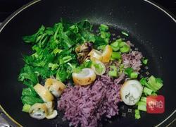 紫米鱿鱼炒饭的做法图解6