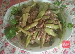 西芹炒牛肉的做法图解11