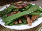 鱿鱼须炒荷兰豆