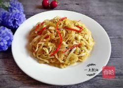 蚝油包菜丝的做法图解7
