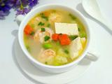 虾仁豆腐毛豆汤