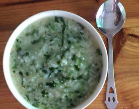 菠菜虾仁筒骨粥[图]