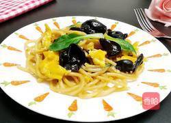 青菜木耳鸡蛋炒面的做法图解9