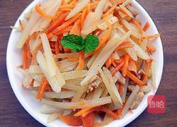 两丝炒鸡肉的做法图解23