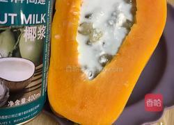 皂角米木瓜椰奶盅的做法图解5