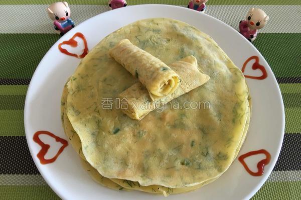 茴香鸡蛋饼的做法_茴香鸡蛋饼的做法大全_茴