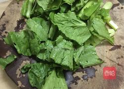 春菜肉末汤的做法图解1