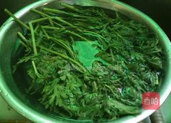 老屋私房菜茼蒿虾米打卤面的做法图解3