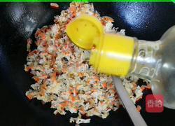 胡萝卜香菇肉末炒饭的做法图解8