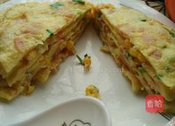 玉米火腿鸡蛋饼的做法图解7