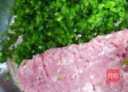 青椒肉馅包子的做法图解3