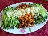 肉丝拌黄瓜