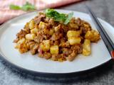 黑椒年糕牛肉粒