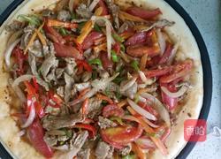 电饼当牛肉馅披萨的做法图解9