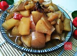 肉皮炖白萝卜的做法图解9