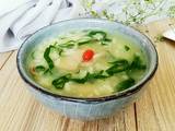 猪肝油菜粥