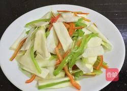 蒜香虾仁瘦肉炒茭白的做法图解4