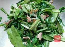 油麦菜炒肉的做法图解5