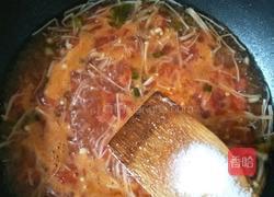 茄汁金针菇汤的做法图解9