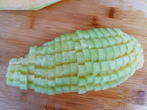 哈密瓜花样切法的做法大全【图】_哈密瓜花样