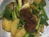 牛蹄筋热炒什锦蔬菜